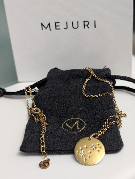 Mejuri Jewelry - Mejuri 18k Gold Vermeil 925 Sterling Silver Celestial Disc Pendant Necklace